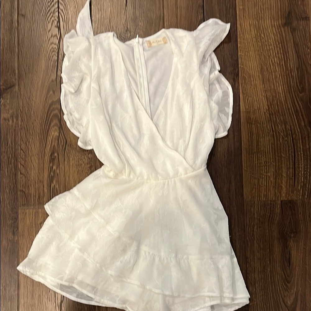 Altar'd State White Ruffle Dress